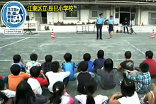 自転車安全教室の様子 自転車安全教室の様子